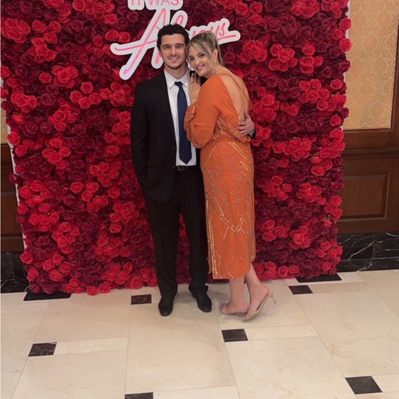 Tall embellished midi dress. - Picture 4 of 4